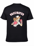 Vaccinated Nurse Boxer Graphic Tee