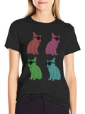 Cool Cat Pop Art T-Shirt
