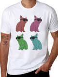 Cool Cat Pop Art T-Shirt