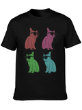Cool Cat Pop Art T-Shirt