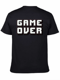 Game Over Black Graphic Tee Shirt