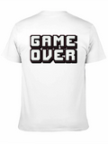 Game Over Black Graphic Tee Shirt