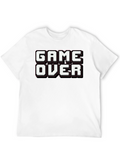 Game Over Black Graphic Tee Shirt