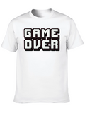 Game Over Black Graphic Tee Shirt