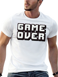 Game Over Black Graphic Tee Shirt