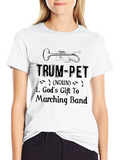 Trumpet Definition T-Shirt - Musician Marching Band Tee