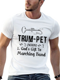 Trumpet Definition T-Shirt - Musician Marching Band Tee