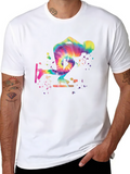 Tie-Dye Speed Skater Graphic T-Shirt