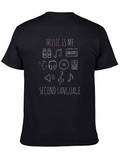 Music is My Second Language T-Shirt