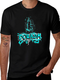 Borkum Graffiti Style Black T-Shirt