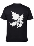 Botanical Graphic Tee - Black Cotton T-Shirt