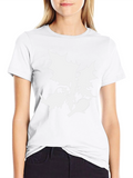 Botanical Graphic Tee - Black Cotton T-Shirt
