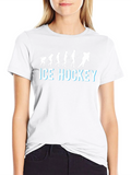 Ice Hockey Evolution T-Shirt - Black