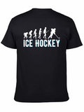 Ice Hockey Evolution T-Shirt - Black
