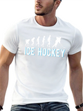 Ice Hockey Evolution T-Shirt - Black