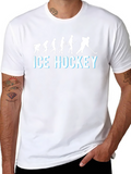Ice Hockey Evolution T-Shirt - Black