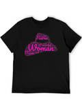 Powerful Woman Word Art Graphic T-Shirt