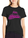 Powerful Woman Word Art Graphic T-Shirt