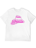 Powerful Woman Word Art Graphic T-Shirt