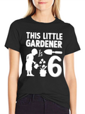 Little Gardener Birthday T-Shirt - 6th Birthday Gardening Gift