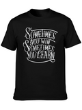 Motivational Win or Learn Black T-Shirt