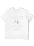 Pisces Zodiac Black Graphic T-Shirt
