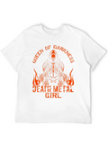Queen of Darkness Death Metal Girl T-Shirt