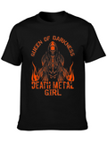Queen of Darkness Death Metal Girl T-Shirt