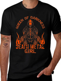 Queen of Darkness Death Metal Girl T-Shirt
