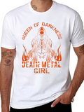 Queen of Darkness Death Metal Girl T-Shirt