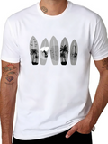 Surfboard Graphic Tee - Beach Lifestyle Shirt