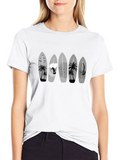 Surfboard Graphic Tee - Beach Lifestyle Shirt
