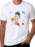 Space Dog T-Shirt - Shiba Inu Astronaut