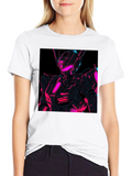 Neon Robot Graphic T-Shirt