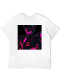 Neon Robot Graphic T-Shirt
