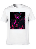 Neon Robot Graphic T-Shirt