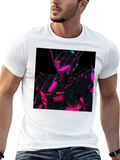 Neon Robot Graphic T-Shirt