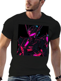 Neon Robot Graphic T-Shirt