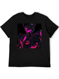Neon Robot Graphic T-Shirt
