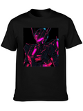 Neon Robot Graphic T-Shirt