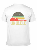 Retro Ukulele Sunset Graphic Tee
