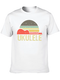 Retro Ukulele Sunset Graphic Tee