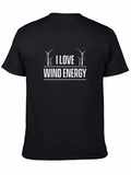 I Love Wind Energy Graphic Tee