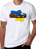 Ukraine Tractor Tank T-Shirt - Stand With Ukraine