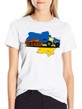 Ukraine Tractor Tank T-Shirt - Stand With Ukraine