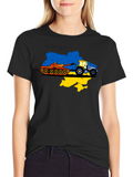 Ukraine Tractor Tank T-Shirt - Stand With Ukraine