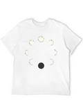 Lunar Phases Graphic Tee - Black