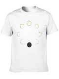Lunar Phases Graphic Tee - Black