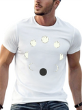 Lunar Phases Graphic Tee - Black