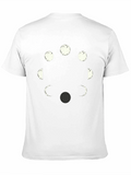 Lunar Phases Graphic Tee - Black